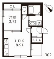 ハーモニーテラス志賀町Ⅷの間取り画像