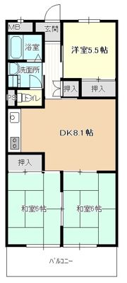 グランドハイツカトレアの間取り画像