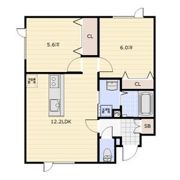 eie月寒西の間取り画像