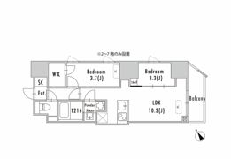 GRAN PASEO蔵前Ⅱの間取り画像