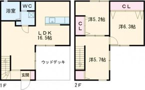 エクリュ上峰の間取り画像