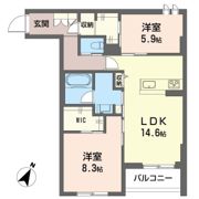 リヴァソーレの間取り画像