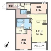 リヴァソーレの間取り画像