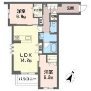 リヴァソーレの間取り画像