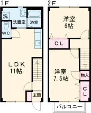 春風Cの間取り画像