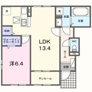パーシモンⅠの間取り画像