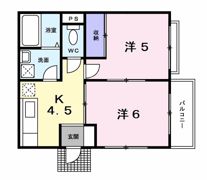 ハイツ村山の間取り画像