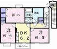 サンフラワー Bの間取り画像