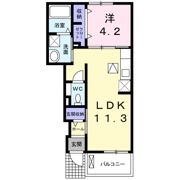 グレース方保田の間取り画像