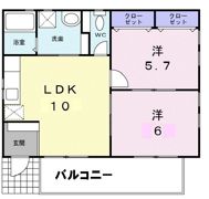 奥山1戸建の間取り画像