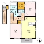 セジュール ダイワ Aの間取り画像
