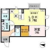 プラムコート木田 Bの間取り画像