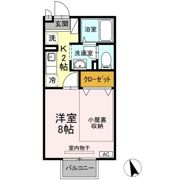 ゼフィールDの間取り画像
