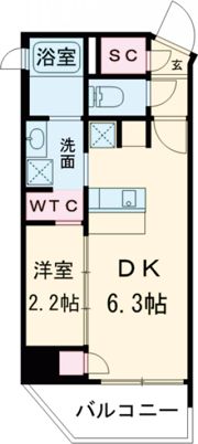 ネクストステージ神戸元町の間取り画像