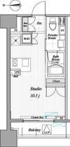 レジディア錦糸町Ⅱの間取り画像