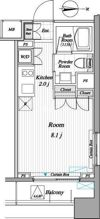 レジディア錦糸町Ⅱの間取り画像