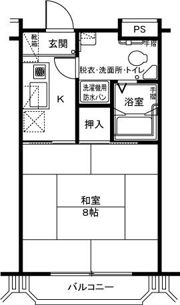 シルバーハイツやなかの間取り画像
