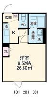GRADUS西浦和(グラドゥスニシウラワ)の間取り画像