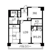 ギャザ豊田シティハイツ 1106号の間取り画像