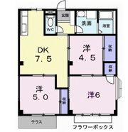 エルディム越谷の間取り画像