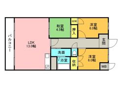 プレアール松山祇園の間取り画像