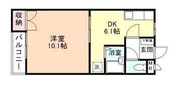ゼフィール中村IIの間取り画像