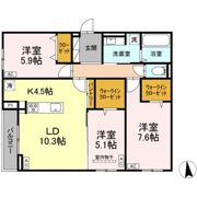 CLASSEUM仙台小田原 A棟の間取り画像
