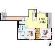 DーROOM荒井1丁目の間取り画像