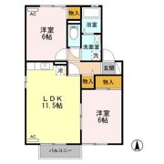 ウィスタリアの間取り画像