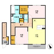 エール リヴェール Bの間取り画像