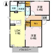 サンヒルズK Bの間取り画像
