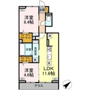 ベルク(仮称D-ROOM花園3丁目)の間取り画像