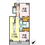 仮称D-ROOM花園3丁目の間取り画像