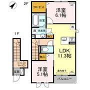 ルワンジュ Cの間取り画像