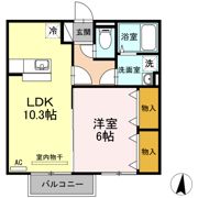 エクセレント･シュガー B棟の間取り画像