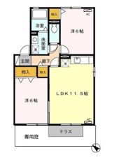 セジュール上官 A棟の間取り画像