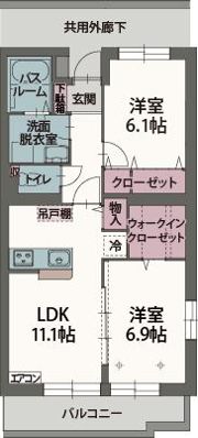 パストラルⅡの間取り画像