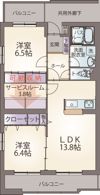 ヴィラ・エトワールの間取り画像