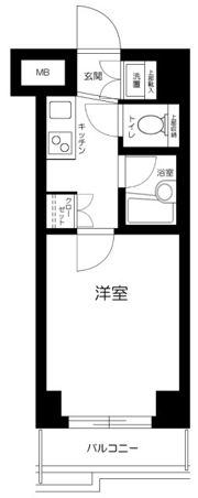 ルーブル蒲田八番館の間取り画像