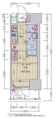 プレサンス四日市諏訪町ブライタスの間取り画像