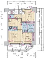 プレサンス四日市諏訪町ブライタスの間取り画像