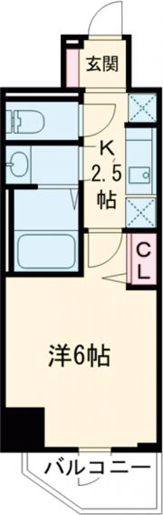 プレサンス四日市諏訪町ブライタスの間取り画像