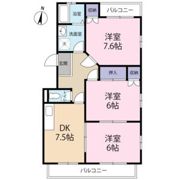 クレッセント瀬名の間取り画像