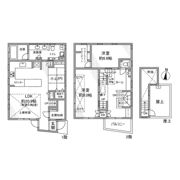 柿の木坂戸建の間取り画像