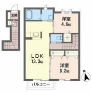 ベルエア高松Aの間取り画像