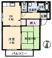 レジデンス中之町 1番館の間取り画像