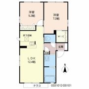 ヴィサージュ本城 D棟の間取り画像