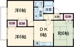 サンジュールB棟の間取り画像
