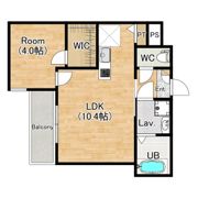 ジーメゾン妙興寺ルクシア★初期費用(最安)13万台で引越可の間取り画像