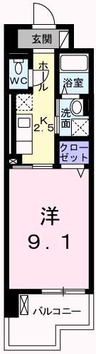 クレール姫路Ⅱの間取り画像